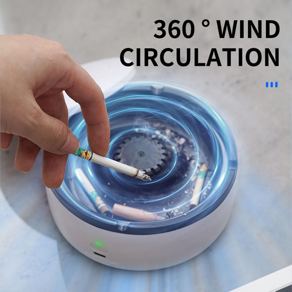 2 in 1 Multifunctional Smokeless Ashtray Best for Home Car or Office