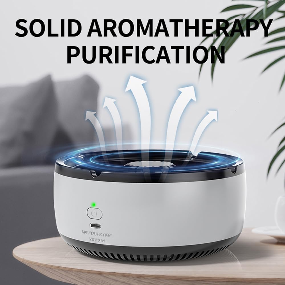 2 in 1 Multifunctional Smokeless Ashtray Best for Home Car or Office