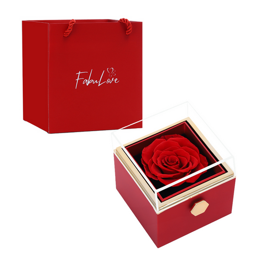 Rotating External Rose Gift Box